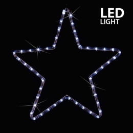 Φωτοσωλήνας Αστέρι Led 600-20100 56x56cm 8000-12000K IP44 Clear