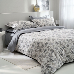 Σεντόνια Como-2 (Σετ 4τμχ) Grey Vesta Home King Size 280x270cm 100% Βαμβακοσατέν