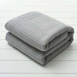 Κουβέρτα 1080 Πικέ Light Grey Vesta Home Υπέρδιπλo 230x250cm 100% Βαμβάκι