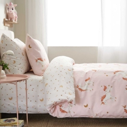 Σεντόνια Παιδικά Kelly (Σετ 3τμχ) Pink Vesta Home Μονό 170x260cm 100% Βαμβάκι