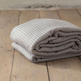 Κουβέρτα Ξενοδοχείου Πικέ Light Grey 100% Αιγυπτιακό Βαμβάκι 275gsm Υπέρδιπλο 240x270cm 100% Βαμβάκι