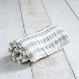Κουβέρτα Βρεφική - Noodle Grey Nima Αγκαλιάς 75x110cm 100% Βαμβάκι