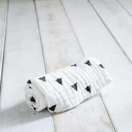 Κουβέρτα Βρεφική - Razzle White-Grey Nima Αγκαλιάς 75x110cm 100% Βαμβάκι