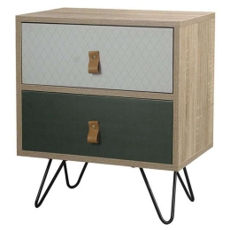Κομοδίνο Trend Sonoma 45x29x52,5cm 09-1001 Μοριοσανίδα, Μελαμίνη