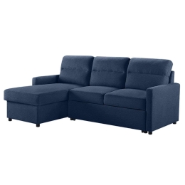 Καναπές Γωνιακός - Κρεβάτι Tucan 01-2092  213x148xH93cm Blue Ξύλο,Ύφασμα