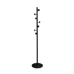 Καλόγερος Cyclos D36xH180cm Black 29-0074 Μέταλλο