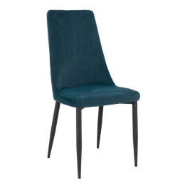 Καρέκλα Alta 03-0779 47x58,5x96cm Emerald-Black Μέταλλο,Ύφασμα