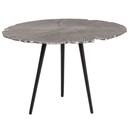 Τραπέζι 60 Side Leaf 04-0611 60x60x41cm Nickel-Black