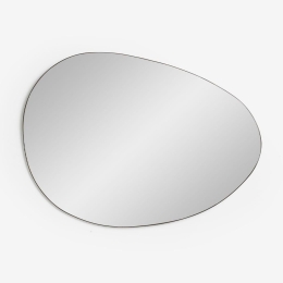 Καθρέπτης Τοίχου Ovo 43 11-0430 62xH43,5cm Black Mdf,Γυαλί