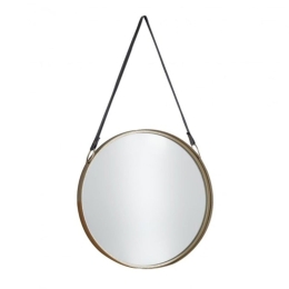Καθρέπτης Τοίχου Colgar 11-0431 D60cm Black Μέταλλο,Γυαλί