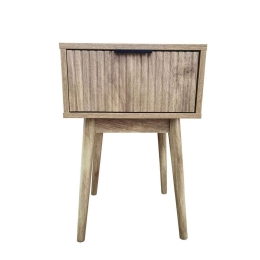 Κομοδίνο Canal 09-1657 Με 2 Συρτάρια 39,5x35x61cm Natural Μελαμίνη