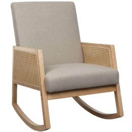 Πολυθρόνα Κουνιστή Ammos 01-3063 65x85x96cm Natural-Beige