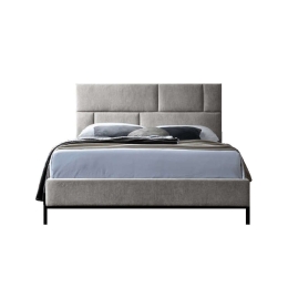 Κρεβάτι Sintesis 09-1784 Για Στρώμα 160x200cm 214x165x116cm Beige Υπέρδιπλo Chenille