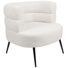 Πολυθρόνα Pavlova 01-3150 79x80x75cm Black-White