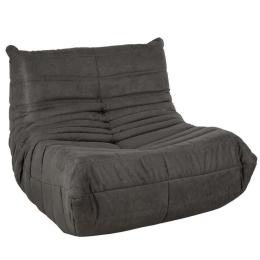 Πουφ Πολυθρόνα Comodo 01-3159 89x100x70cm Dark Grey