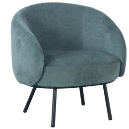 Πολυθρόνα Malu 01-3233 74x68x74cm Light Green-Black