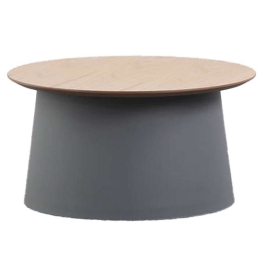 Τραπέζι Σαλονιού Tech 27-0188 Φ69x32,4cm Grey