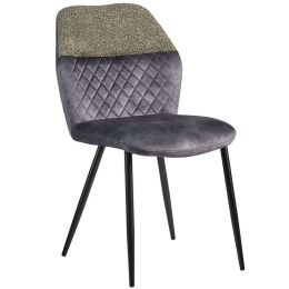 Καρέκλα Kite 03-1101 62x49x83cm Olive-Grey Μέταλλο,Ύφασμα