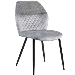 Καρέκλα Kite 03-1102 62x49x83cm Grey Μέταλλο,Ύφασμα