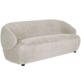 Καναπές Τριθέσιος Μπουκλέ Boomerang 01-3358 193x80x72cm White
