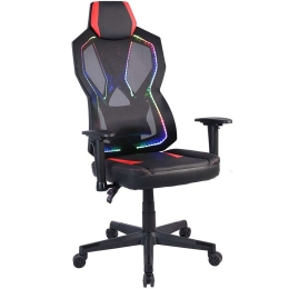 Καρέκλα Γραφείου Gaming Με Led Storm 25-0705 50x73x125/135cm Black-Red