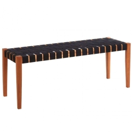 Παγκάκι Hastag 22-0187 110x35x40cm Natural-Black