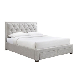 Κρεβάτι Noble 09-1965 (Για Στρώμα 160x200cm) 216.5x165x122 Light Grey Υπέρδιπλo