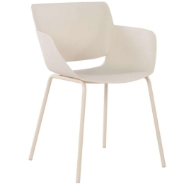 Πολυθρόνα Sedia 27-0214 58x52x79,5cm Beige Μέταλλο,Πολυπροπυλένιο