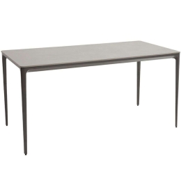 Τραπέζι Baton 22-0204 160x80x75cm Dark Grey