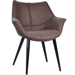 Πολυθρόνα Jones 03-1112 68x64x82cm Brown-Black