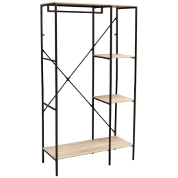 Ντουλάπα Free 90 18-0015 90x40x165cm Sonoma-Black