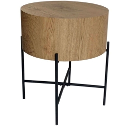 Τραπεζάκι Βοηθητικό Madera 04-1027 45x45x45cm Natural-Black