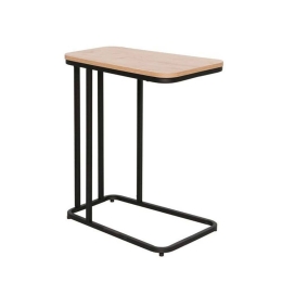 Τραπεζάκι Σαλονιού Βοηθητικό Lamda 04-1040 50x32x60 Natural-Black