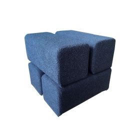 Σκαμπό Cheval 16-0726 45x45x42 Blue Rough