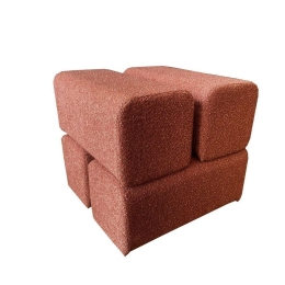 Σκαμπό Cheval 16-0727 45x45x42 Terracotta