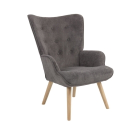 Πολυθρόνα Amica 01-3437 69x75x96 Grey