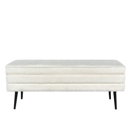 Σκαμπό Slices 16-0801 Με Αποθηκευτικό Χώρο 110x40x44 White