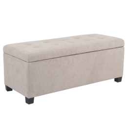 Σκαμπό Tip Με Αποθ/κο Χώρο 16-0812 102x42x40 Beige-Black