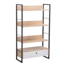Βιβλιοθήκη Trilogy 28-0309 70x30x125 Natural-Black