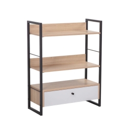 Βιβλιοθήκη Trilogy 28-0310 70x30x90 Natural-Black