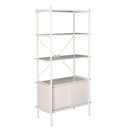 Βιβλιοθήκη Popular 28-0305 80x40x163 Cream