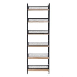 Βιβλιοθήκη Nest 28-0313 60x28x187 Natural-Black