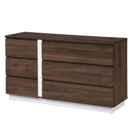 Συρταριέρα Doble 09-2048 120x39x70 Walnut-White