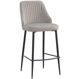 Σκαμπό Bar King 26-0057 44x53x95 Beige-Black