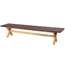 Παγκάκι Pompei 22-0232 200x40x43.5cm Natural-Red Τριθέσιος