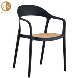 Καρέκλα Στοιβαζόμενη Bistrot 27-0235 57x53x81.5cm Natural-Black