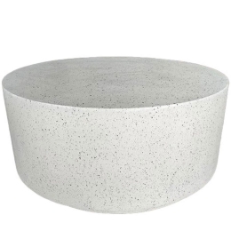 Τραπεζάκι Wheel 04-1207 90x90x41.5 Terrazzo