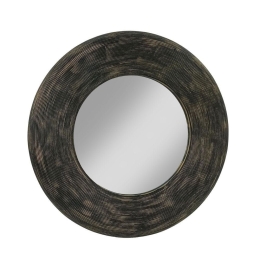 Καθρέπτης Τοίχου Up Down 11-0662 77x6x77 Black Antique Bamboo