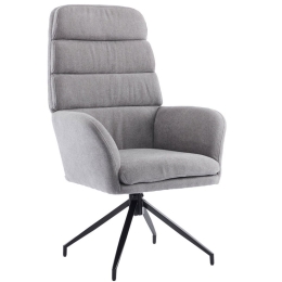 Πολυθρόνα Περιστρεφόμενη Girar 01-3535 70x69.5x113cm Black-Grey