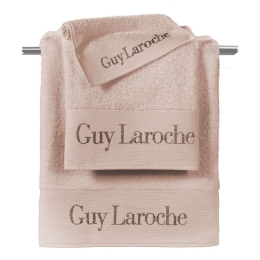 Πετσέτες Σετ 3τμχ Futura Rose Pink Guy Laroche Σετ Πετσέτες 100% Βαμβάκι